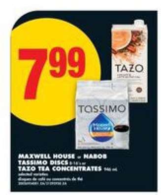 MAXWELL HOUSE or NABOB TASSIMO DISCS