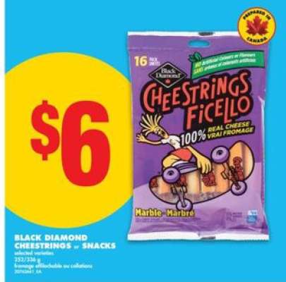 Black Diamond Cheestrings or Snacks