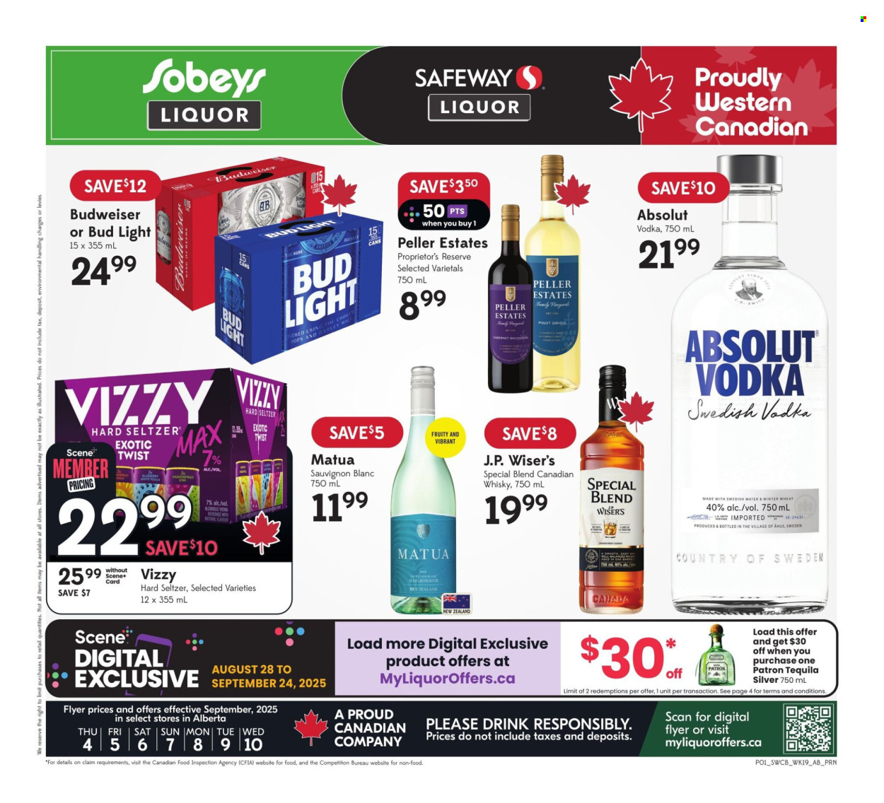 Sobeys Liquor flyer - September 04, 2025 - September 10, 2025. Page 1