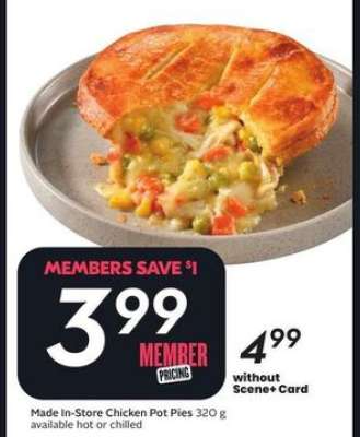 Made In-Store Chicken Pot Pies