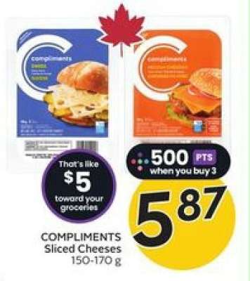COMPLIMENTS Sliced Cheeses