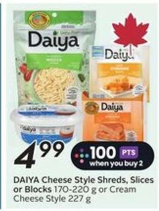 DAIYA Cheese Style Shreds, Slices or Blocks