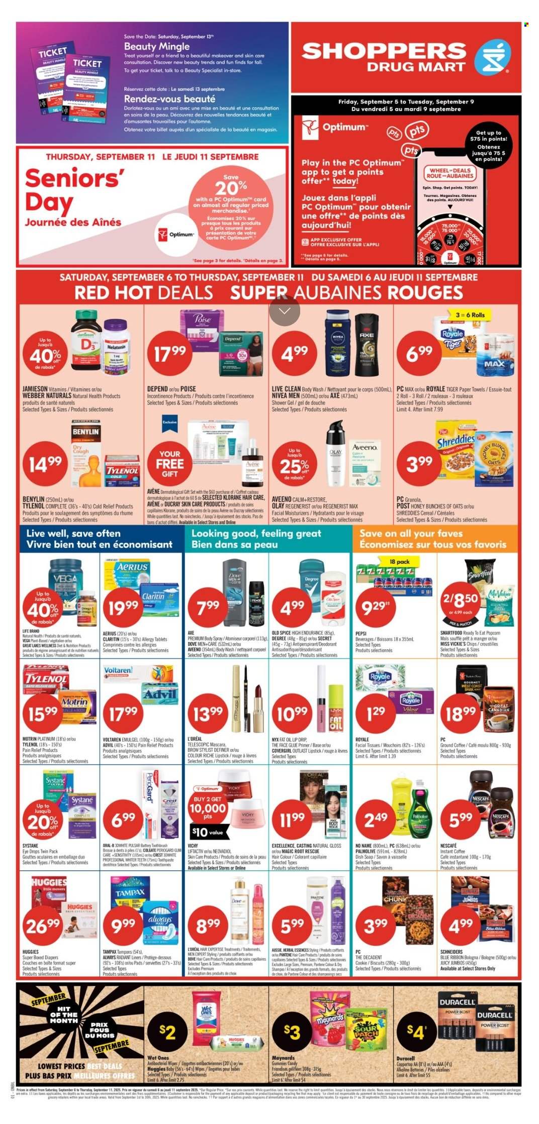 Shoppers Drug Mart flyer - September 06, 2025 - September 11, 2025. Page 1