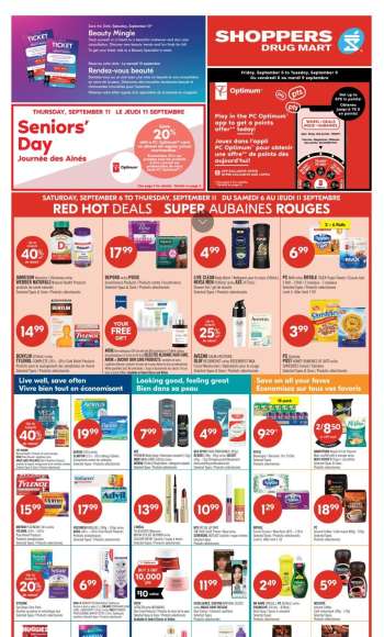 Shoppers Drug Mart Flyer - September 06, 2025 - September 11, 2025.