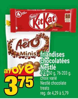 FRIANDISES CHOCOLATÉES NESTLÉ