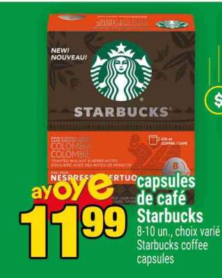 CAPSULES DE CAFÉ STARBUCKS