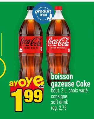 Boisson gazeuse Coke