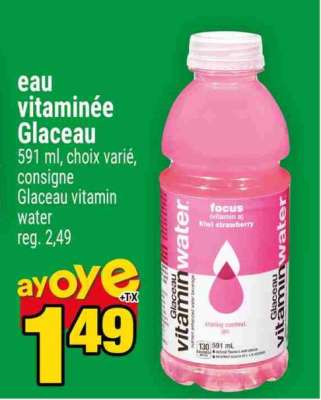 eau vitaminée Glaceau