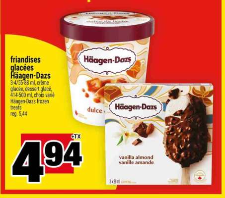 FRIANDISES GLACÉES HÄAGEN-DAZS
