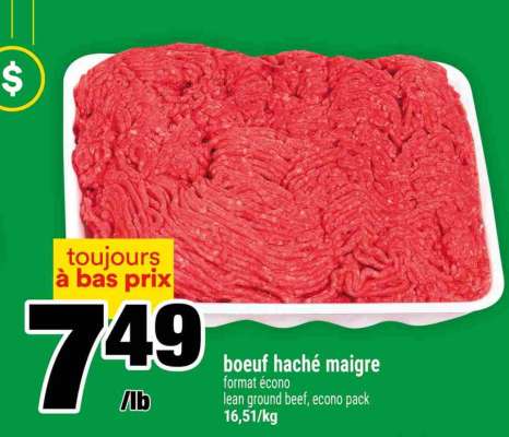 BŒUF HACHÉ MAIGRE