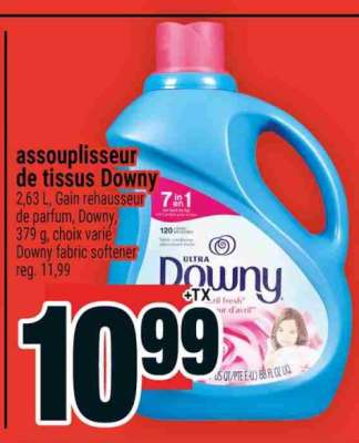 assouplisseur de tissus Downy