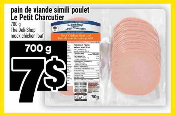 PAIN DE VIANDE SIMILI POULET LE PETIT CHARCUTIER