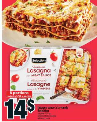 Lasagne sauce à la viande Selection