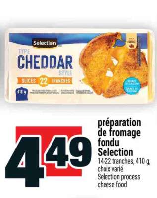 PRÉPARATION DE FROMAGE FONDU SELECTION