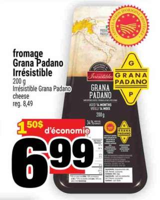 fromage Grana Padano Irrésistible