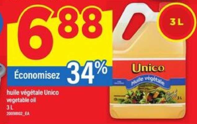 huile végétale Unico