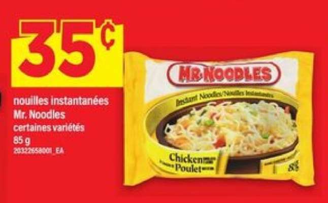 NOUILLES INSTANTANÉES MR. NOODLES