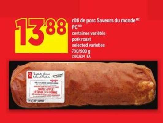 RÔTI DE PORC SAVEURS DU MONDE PC