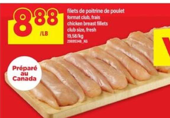 FILETS DE POITRINE DE POULET