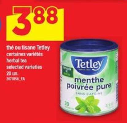 Tetley menthe poivrée pure