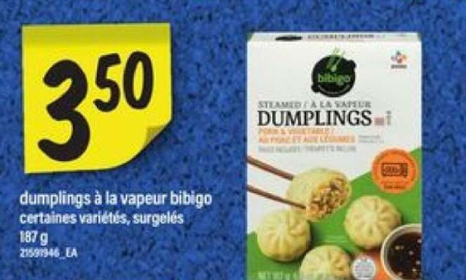 Dumplings à la vapeur Bibigo