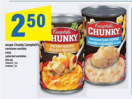 SOUPE CHUNKY CAMPBELL'S