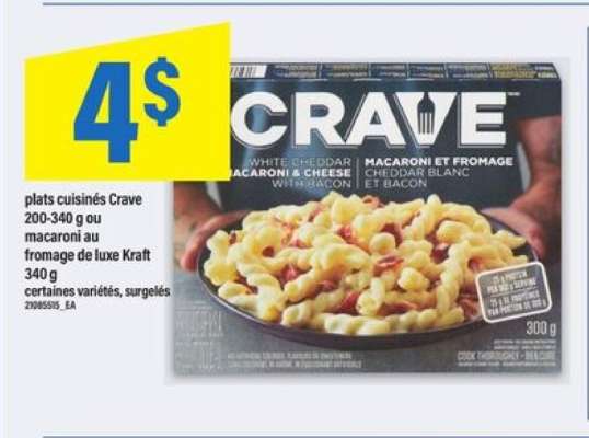 plats cuisinés Crave