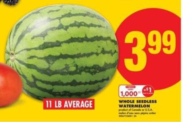WHOLE SEEDLESS WATERMELON