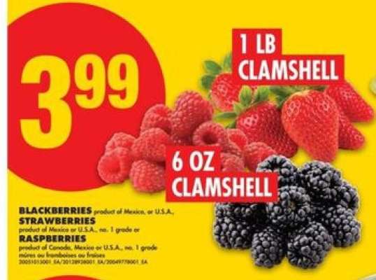 BLACKBERRIES, STRAWBERRIES, RASPBERRIES