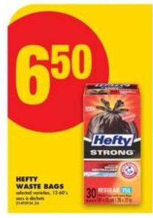 HEFTY WASTE BAGS