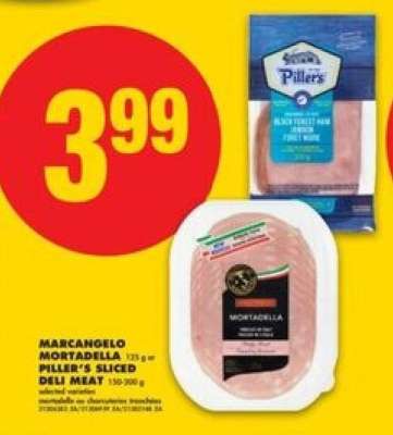 MARCANGELO MORTADELLA / PILLER'S SLICED DELI MEAT