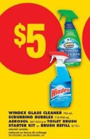 Windex Glass Cleaner, Scrubbing Bubbles, Aerosol, Toilet Brush Starter Kit, Brush Refill