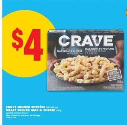 CRAVE Dinner Entrées or Kraft Deluxe Mac & Cheese