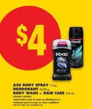 AXE Body Spray, Deodorant, Body Wash, Hair Care