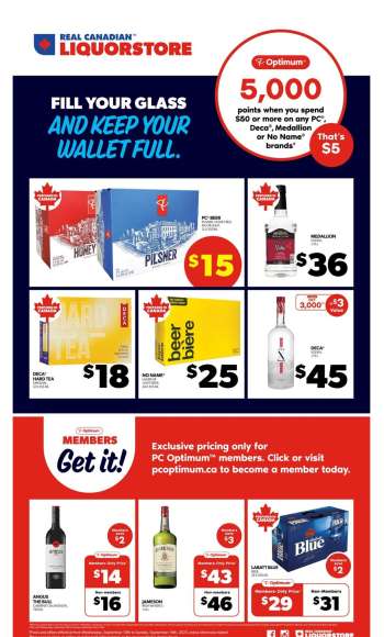 Real Canadian Liquorstore Flyer - September 10, 2025 - September 14, 2025.