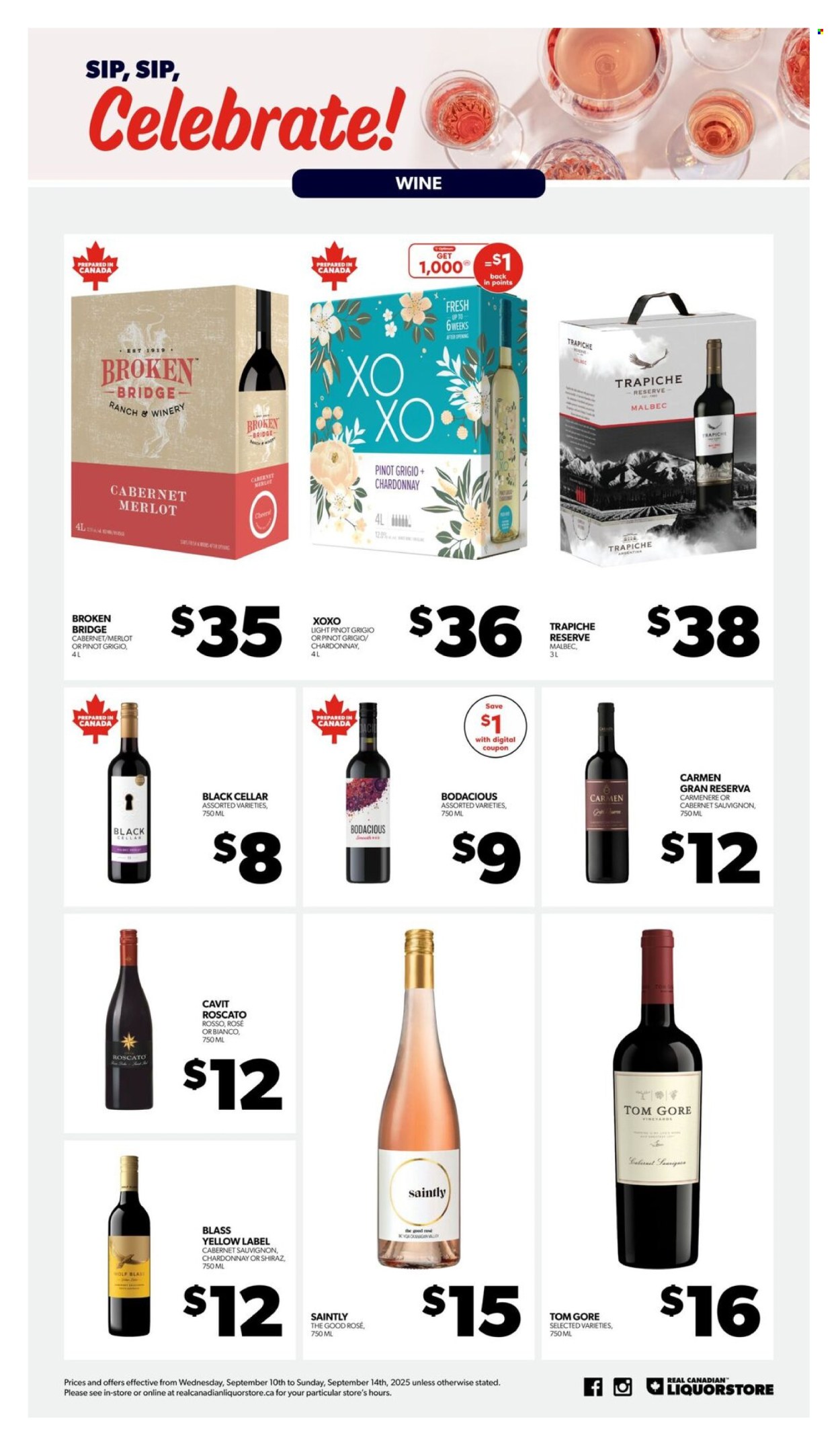 Real Canadian Liquorstore flyer - September 10, 2025 - September 14, 2025. Page 5
