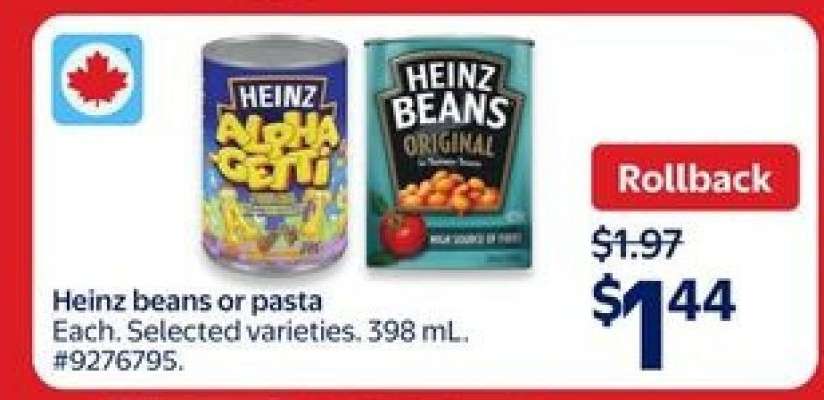 Heinz Beans or Pasta