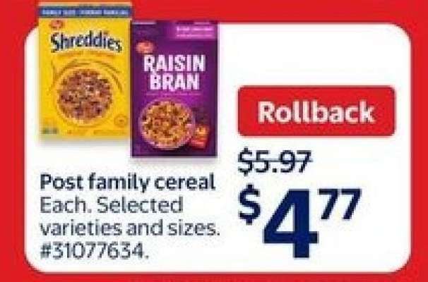 Post Family Cereal