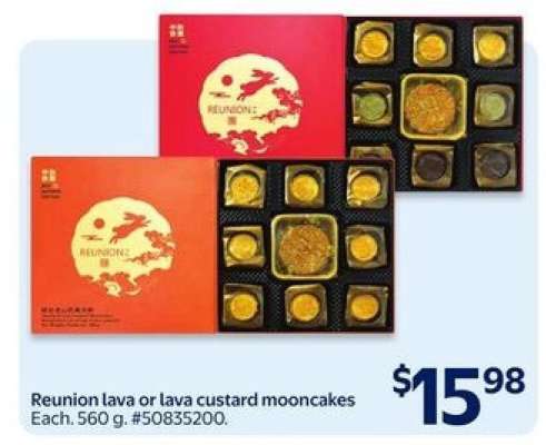 Reunion lava or lava custard mooncakes