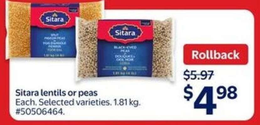 Sitara lentils or peas