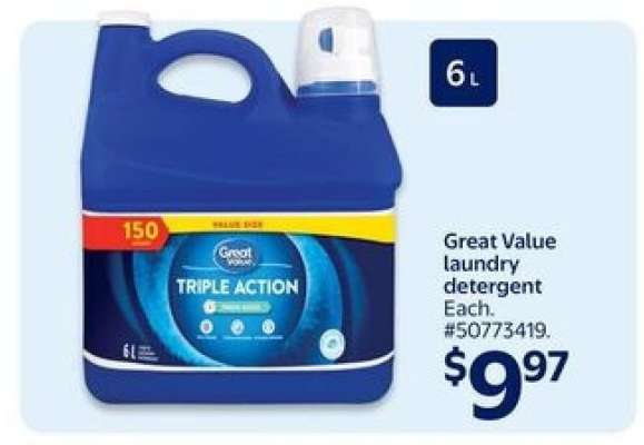 Great Value laundry detergent