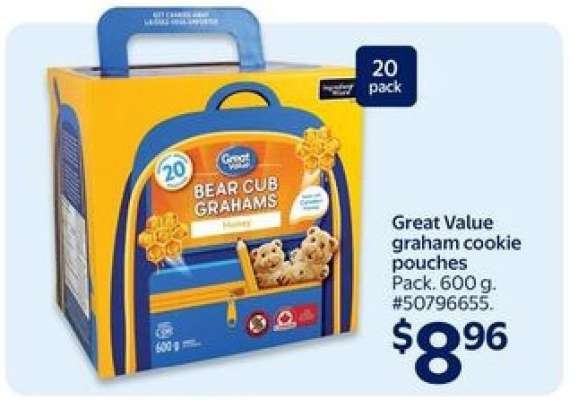 Great Value graham cookie pouches