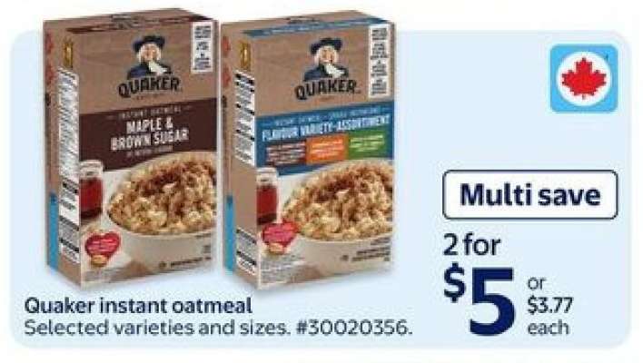 Quaker Instant Oatmeal