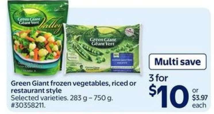 Green Giant Frozen Vegetables
