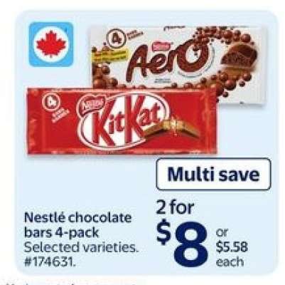 Nestlé chocolate bars 4-pack