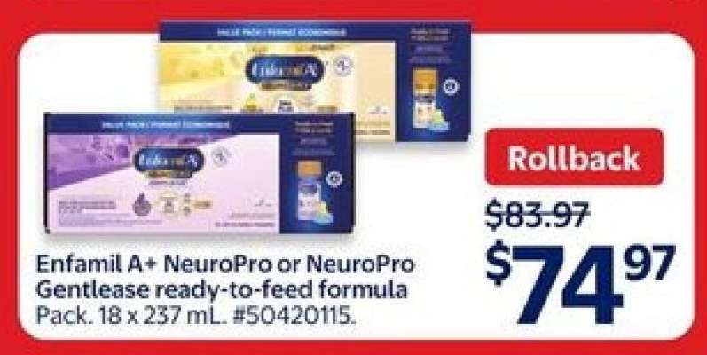 Enfamil A+ NeuroPro or NeuroPro Gentlease Ready to Feed Formula