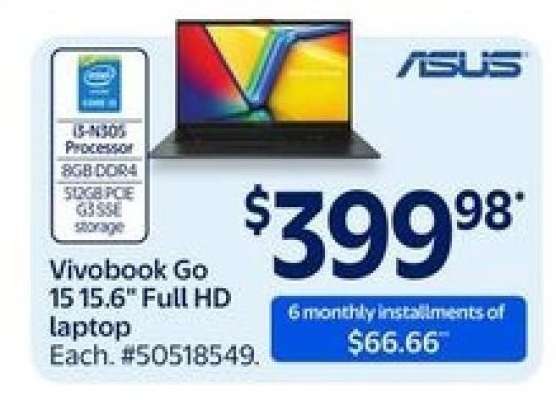 Vivobook Go 15 15.6" Full HD Laptop