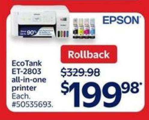 EcoTank ET-2803 All-in-One Printer
