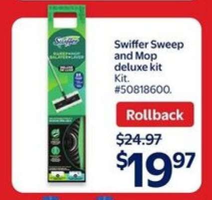 Swiffer sweep and mop deluxe kit