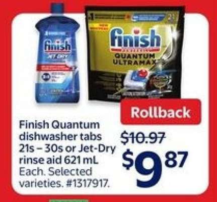 Finish Quantum Dishwasher Tabs or Jet-Dry Rinse Aid